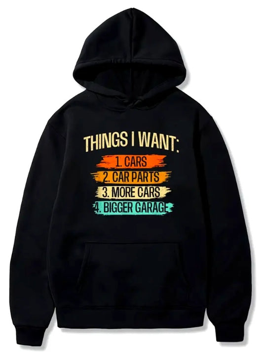 New Letter Printed Embroidered Loose Hooded Sweatshirt